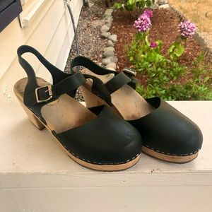Lotta from Stockholm - 8.5 Dark Green Clogs